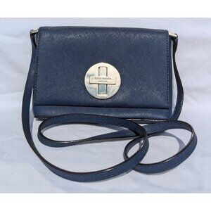 Kate Spade Newbury Lane Sally Turn Lock Crossbody Bag Dark Blue